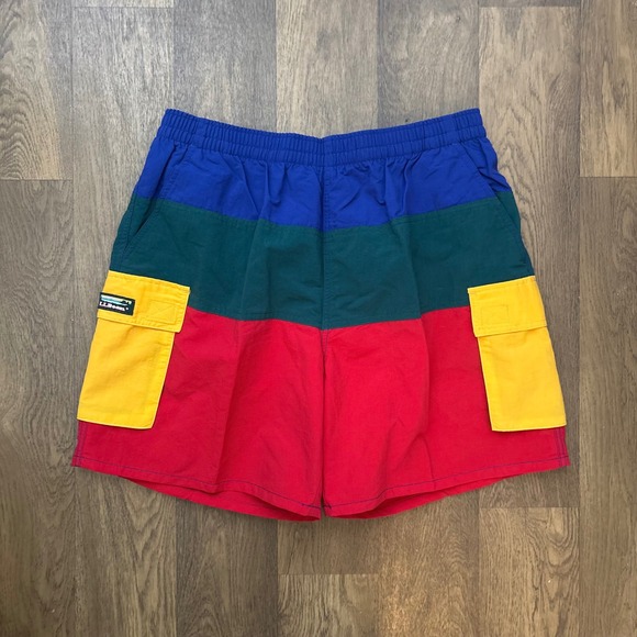L.L. Bean Other - Vintage 1990s L.L. Bean Colorblack Nylon Mesh Lined Cargo Pocket Hybird Shorts